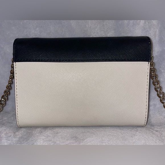 Kate Spade New York Cedar Street Saffiano Genuine Leather Black/Cream Crossbody - Picture 10 of 14
